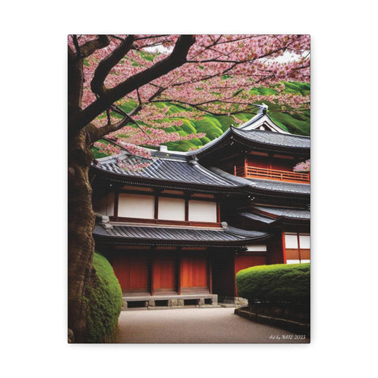 Japanese Blossom Elegance Canvas Art