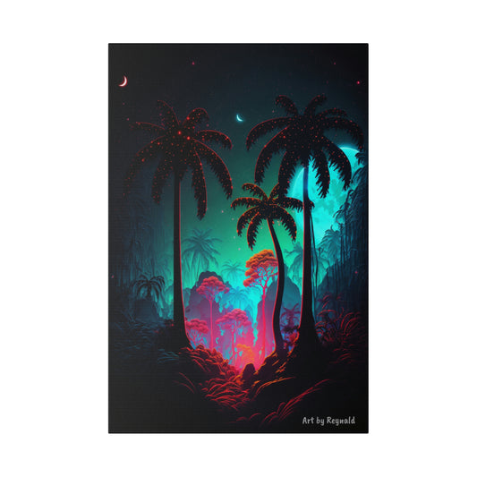Neon Forest 3 - 16"x24" Matte Canvas, Stretched, 0.75"