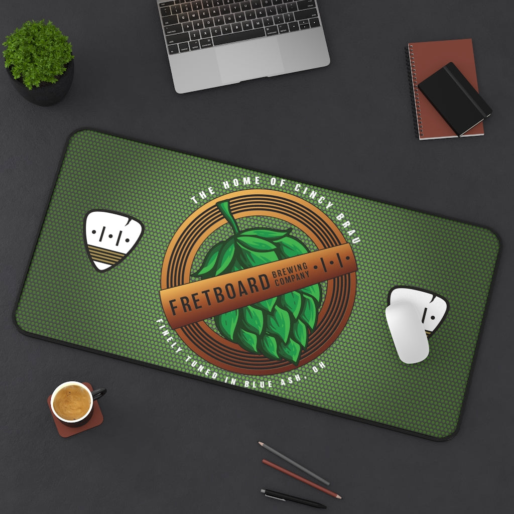 Fretboard Brewery Green Desk Mat