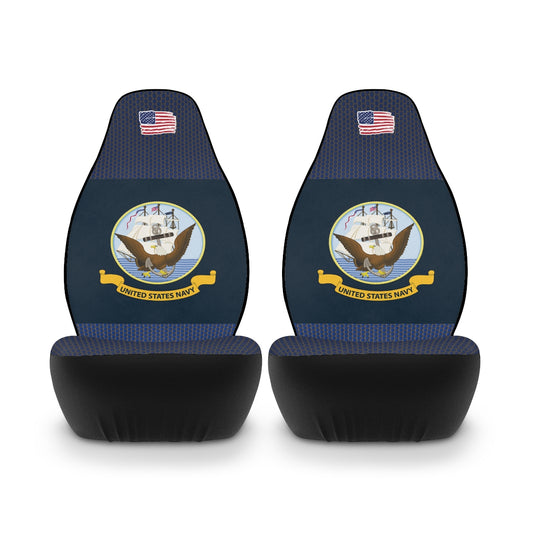 U.S. Navy Blue Polyester Car Seat Covers