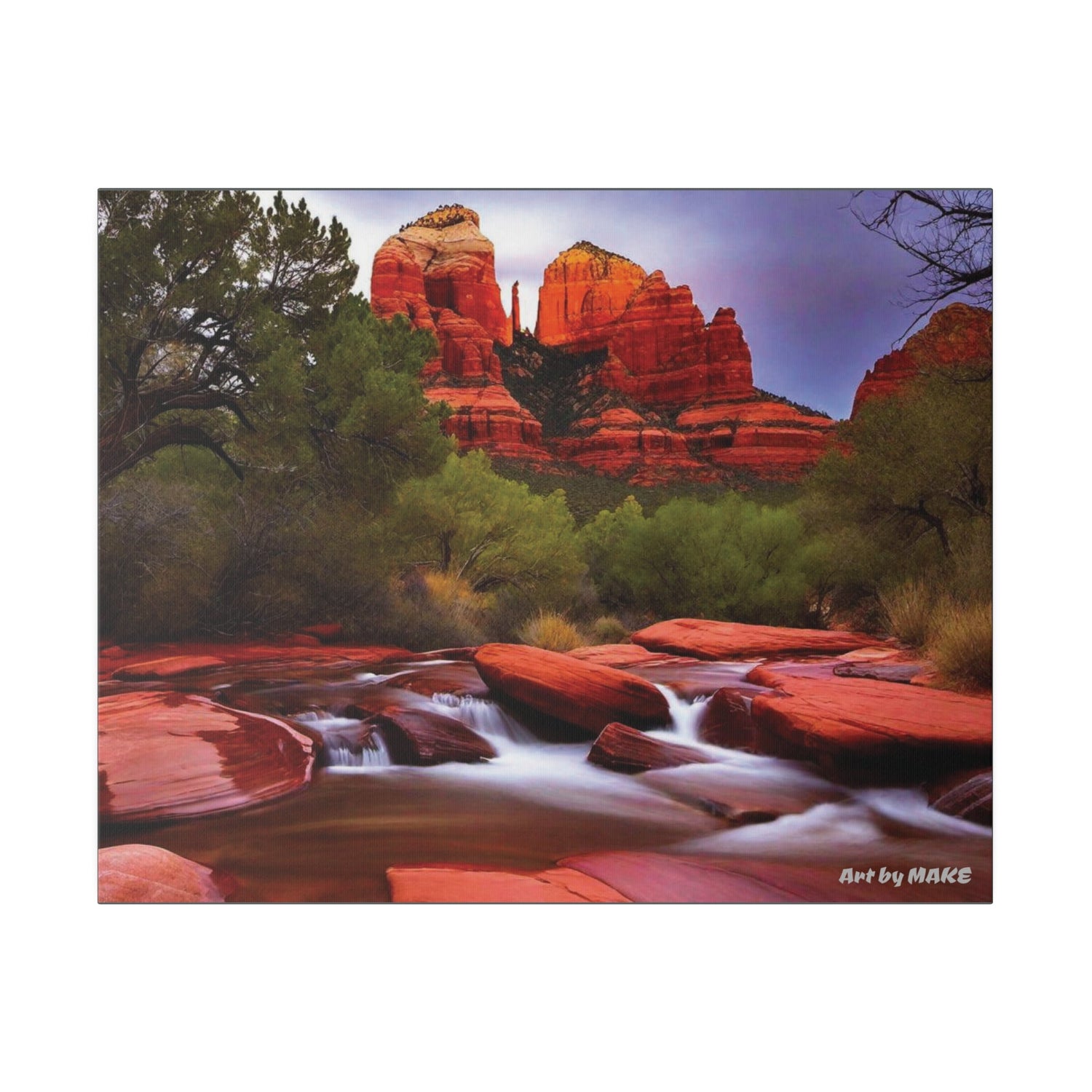 Red Rock Desert Canvas Art