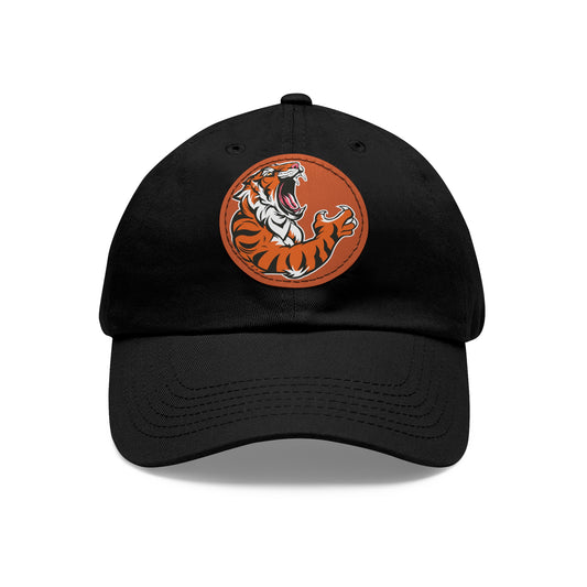 Ohio Football (Bengals) Dad Hat with Leather Patch (Round)
