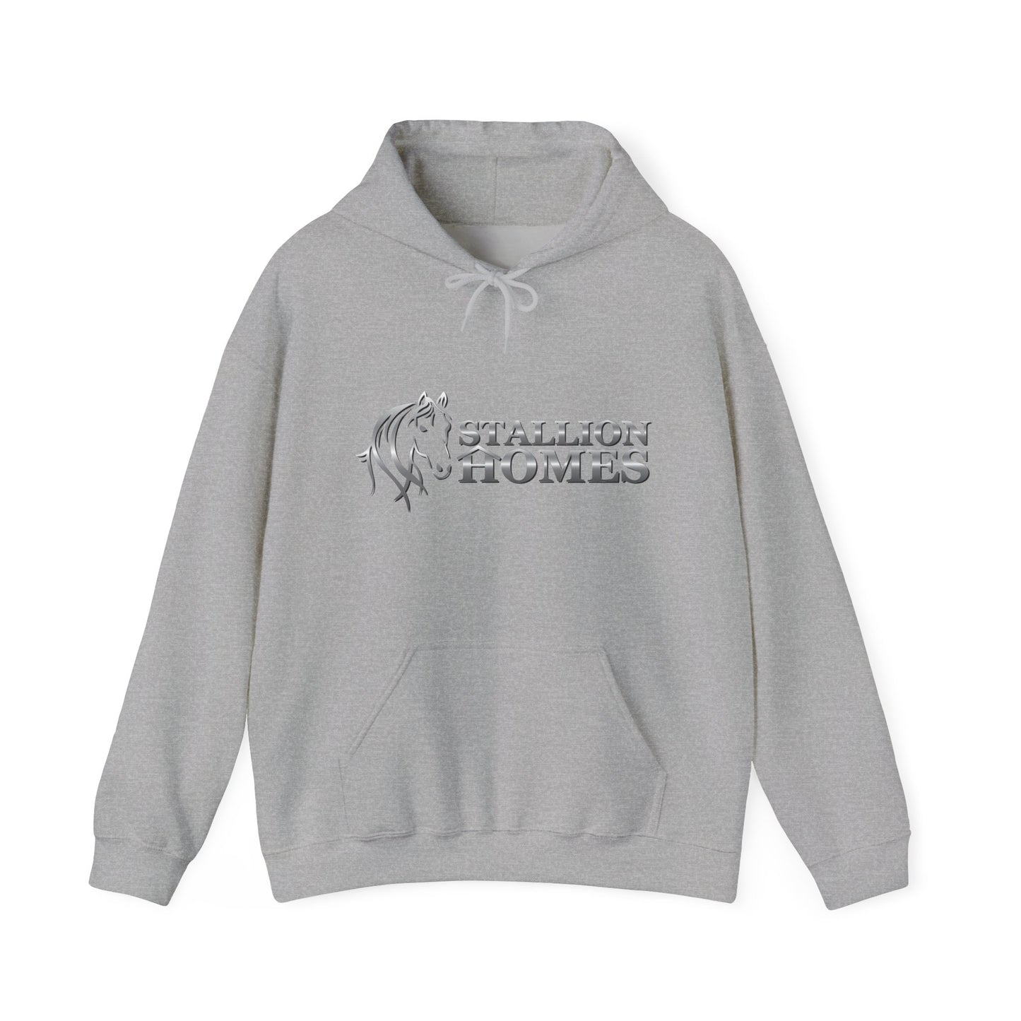 Stallion Homes Silver Unisex Heavy Blend™ Hooded Sweatshirt