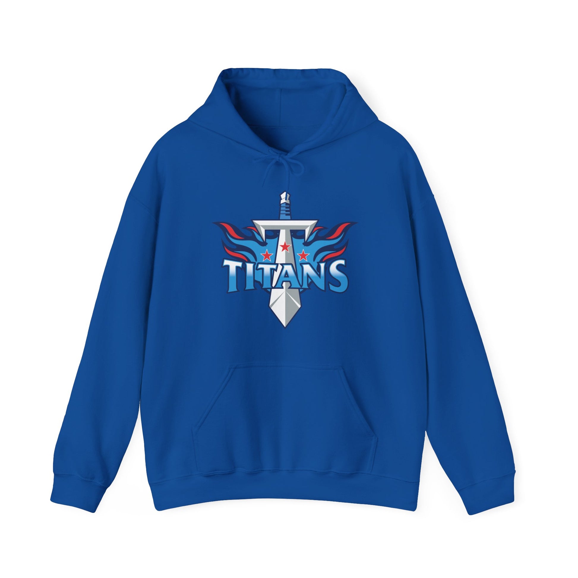 Striking Titans fan hoodie with sword art