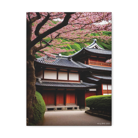 Japanese Blossom Elegance Canvas Art