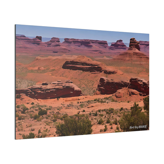 Canvas of desert valley panorama