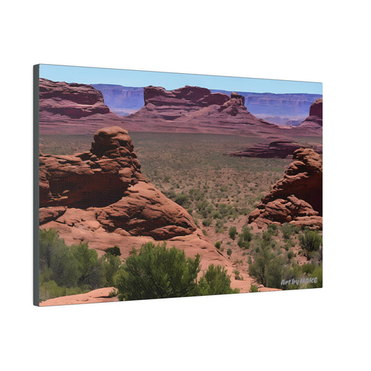 Wild landscape with rocky pinnacles