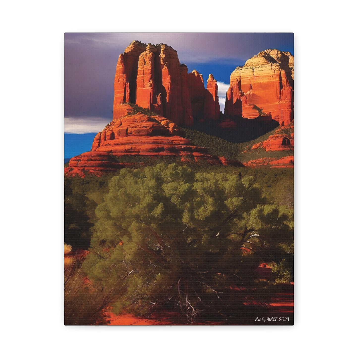 Art By MAKE 2023 Red Rock (Sedona Area) 3 Canvas Wraps