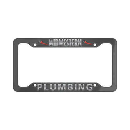 Midwestern Plumbing Dark Grey License Plate Frame