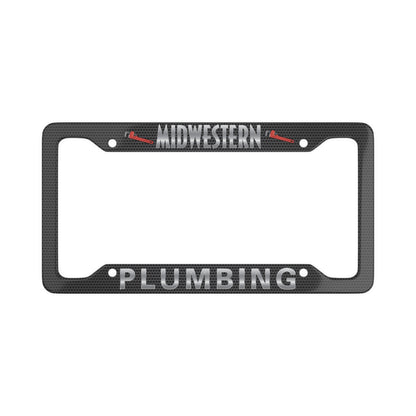 Midwestern Plumbing Black License Plate Frame