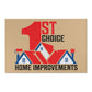 1st Choice Alternative Logo Indoor Tan Area Rugs