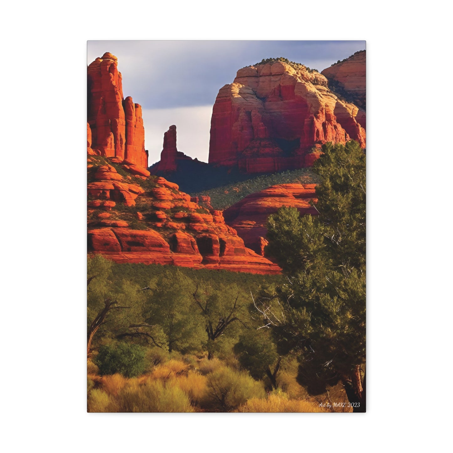 Art By MAKE 2023 Red Rock (Sedona Area) 5 Canvas Wraps
