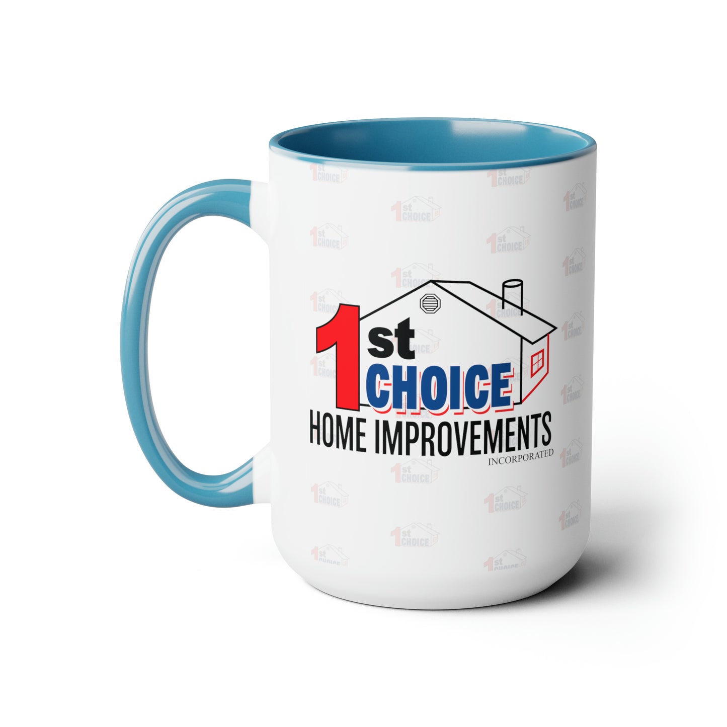 1st Choice Inc Two-Tone Coffee Mugs, 15oz