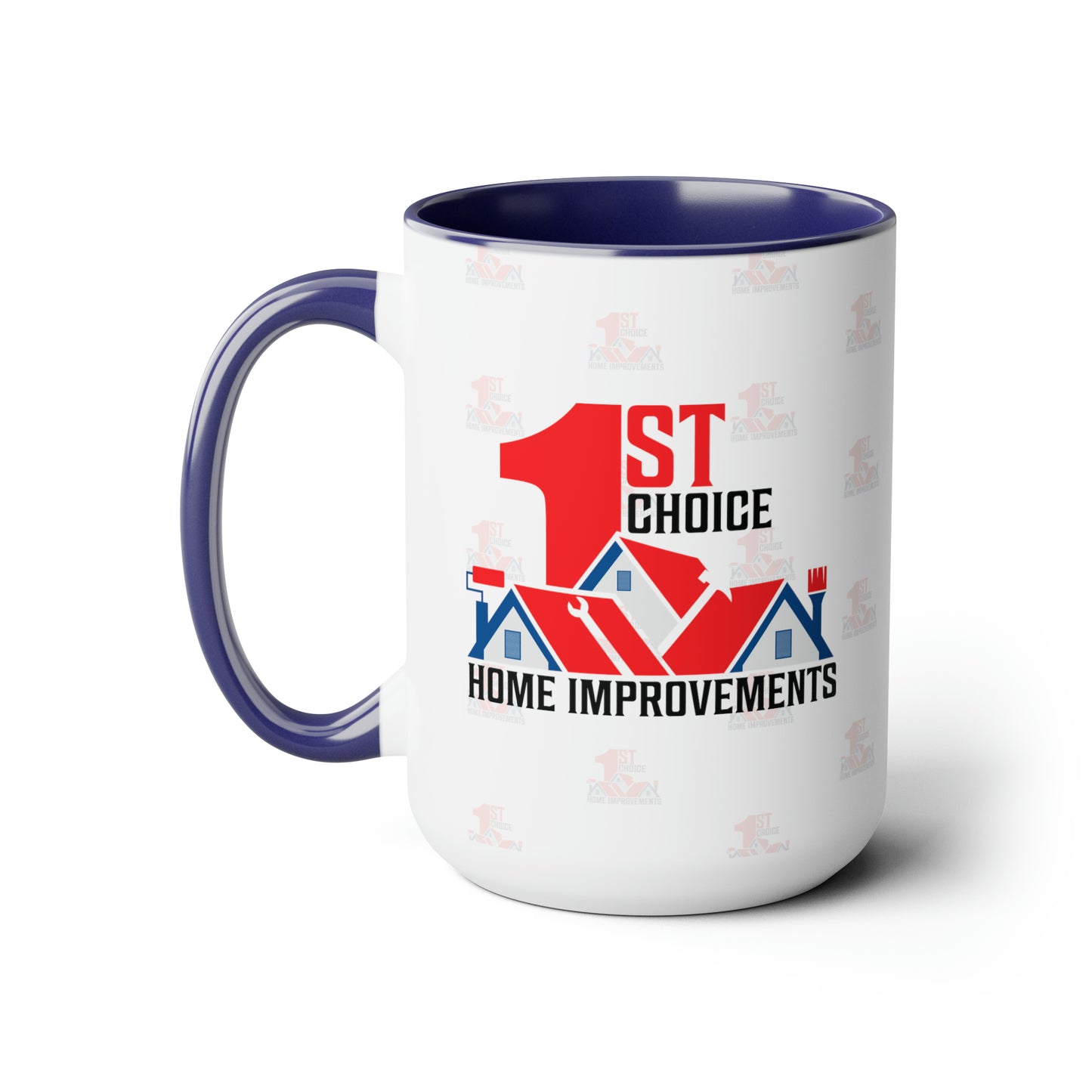 1st Choice Alternative Logo Two-Tone Coffee Mugs, 15oz