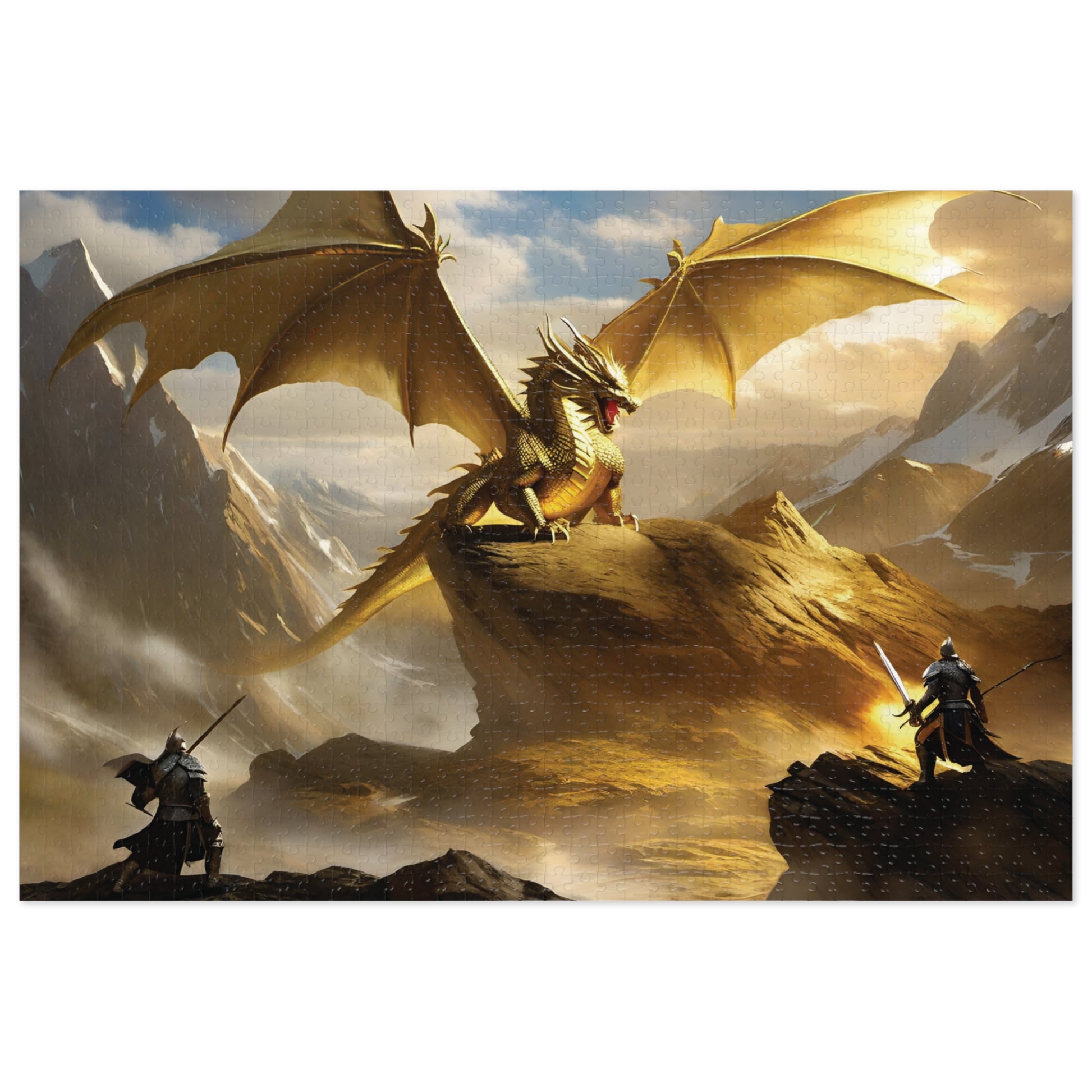 Vibrant fantasy dragon puzzle