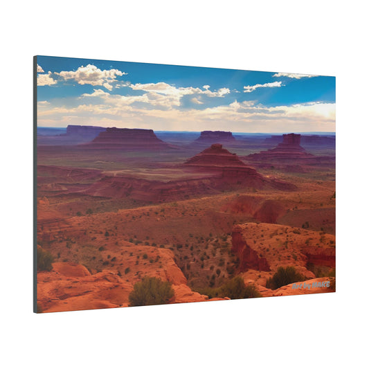 Canvas of expansive desert view