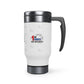 1st Choice (No Inc or Miss) Stainless Steel Travel Mug with Handle, 14oz