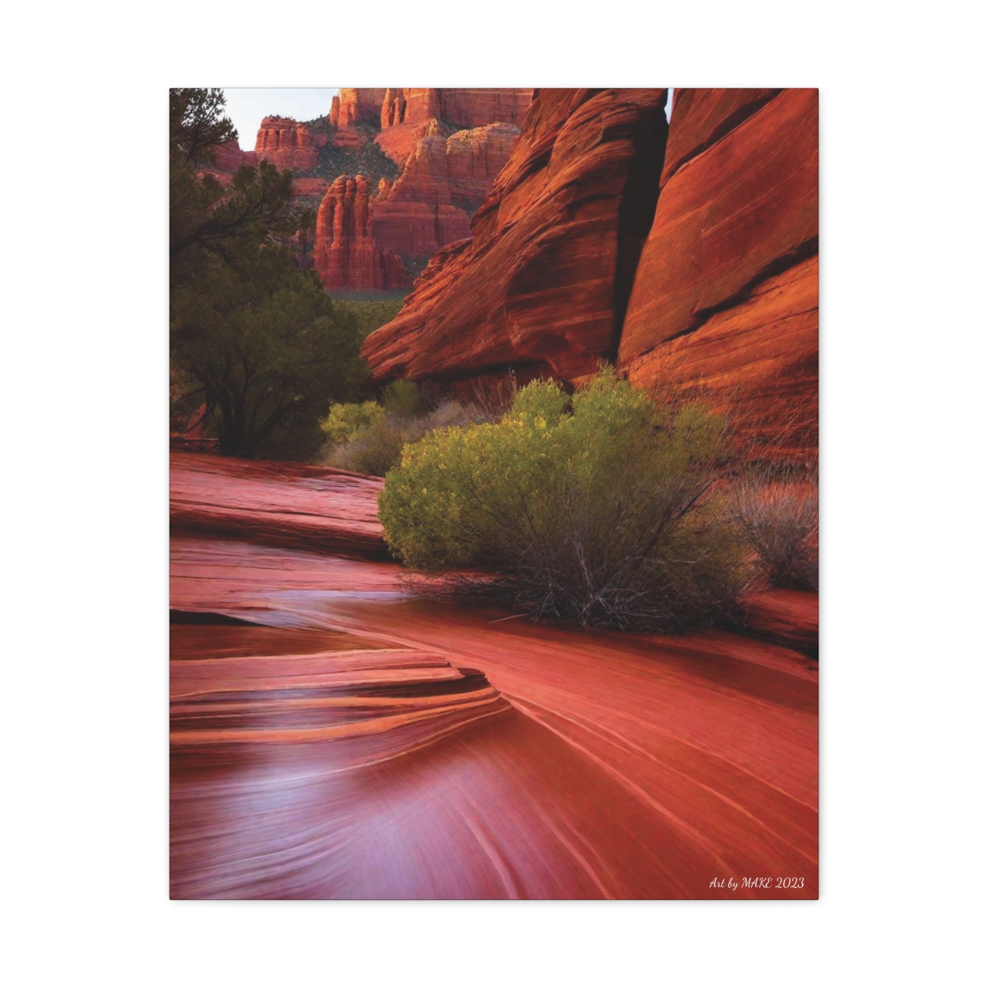 Close-up of textured red rock cliffs