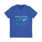 Custom Titans v-neck with funny design