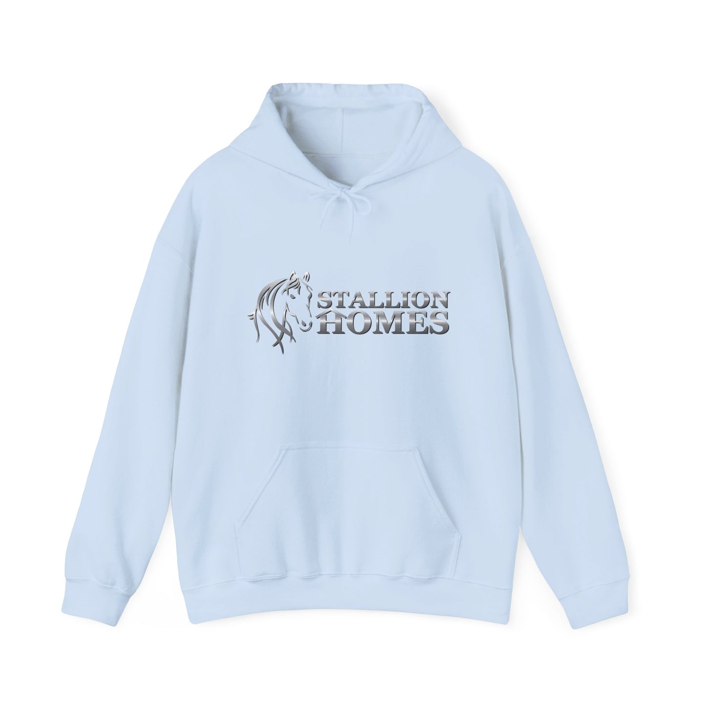 Stallion Homes Silver Unisex Heavy Blend™ Hooded Sweatshirt