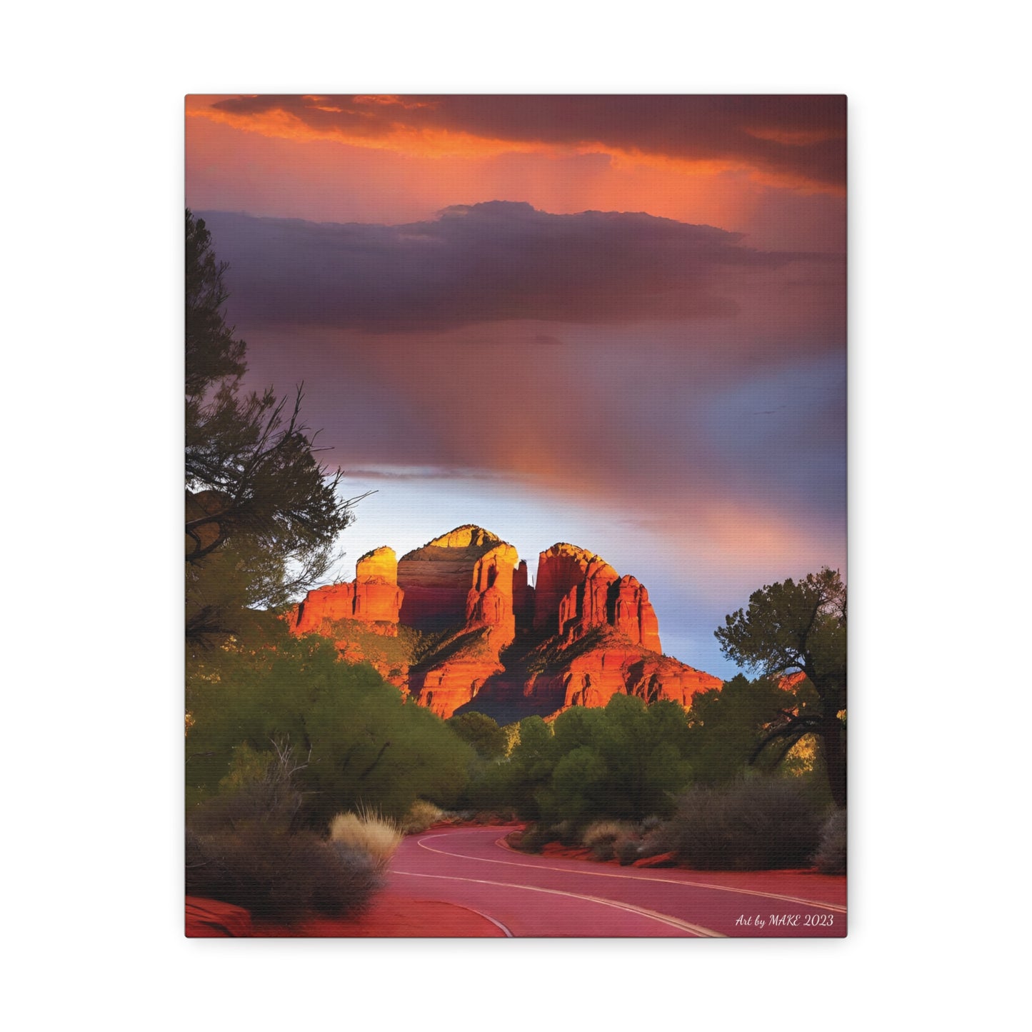 Art By MAKE 2023 Red Rock (Sedona Area) 7 Canvas Wraps