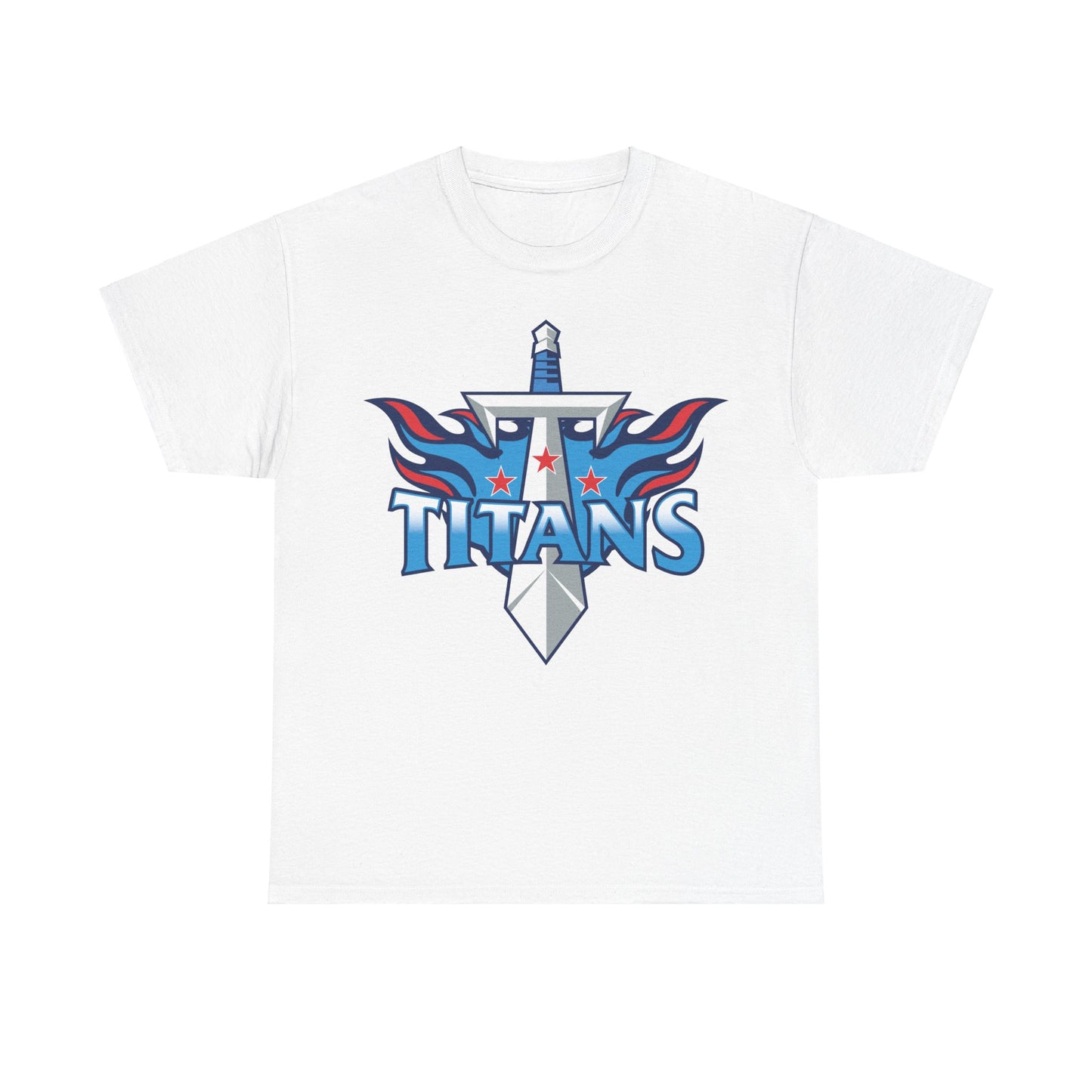 Titans sword and flames t-shirt design