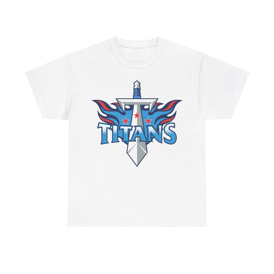 Titans sword and flames t-shirt design