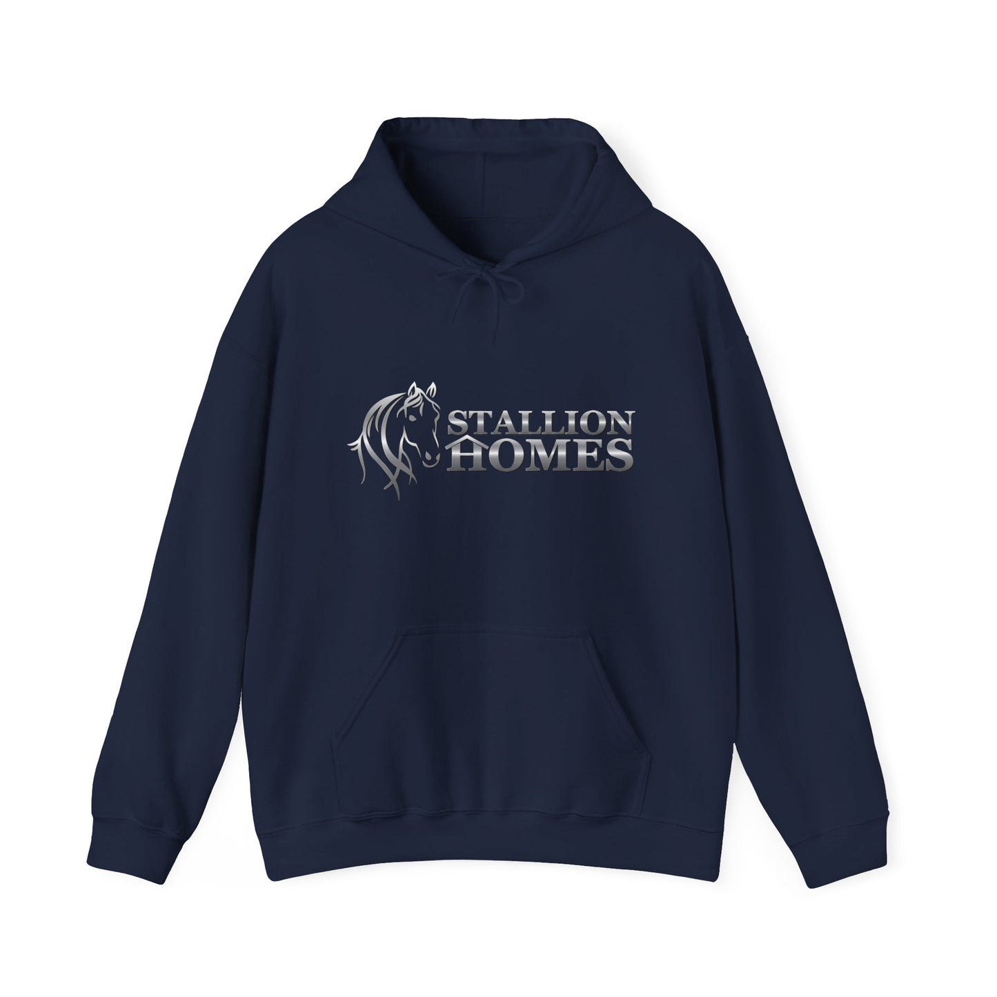 Stallion Homes Silver Unisex Heavy Blend™ Hooded Sweatshirt