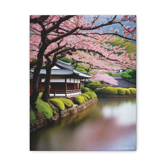 Japanese Blossom Haven Canvas Art