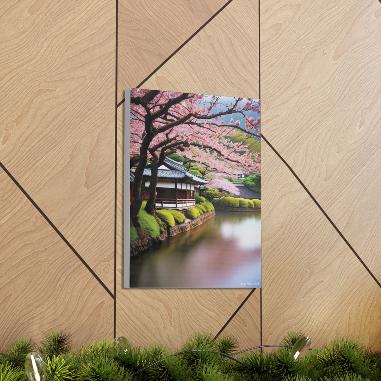 Japanese Blossom Haven Canvas Art
