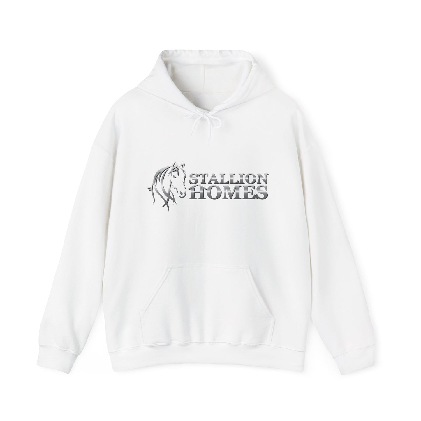 Stallion Homes Silver Unisex Heavy Blend™ Hooded Sweatshirt