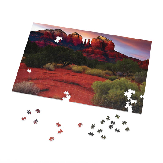 Red Rock jigsaw puzzle pieces