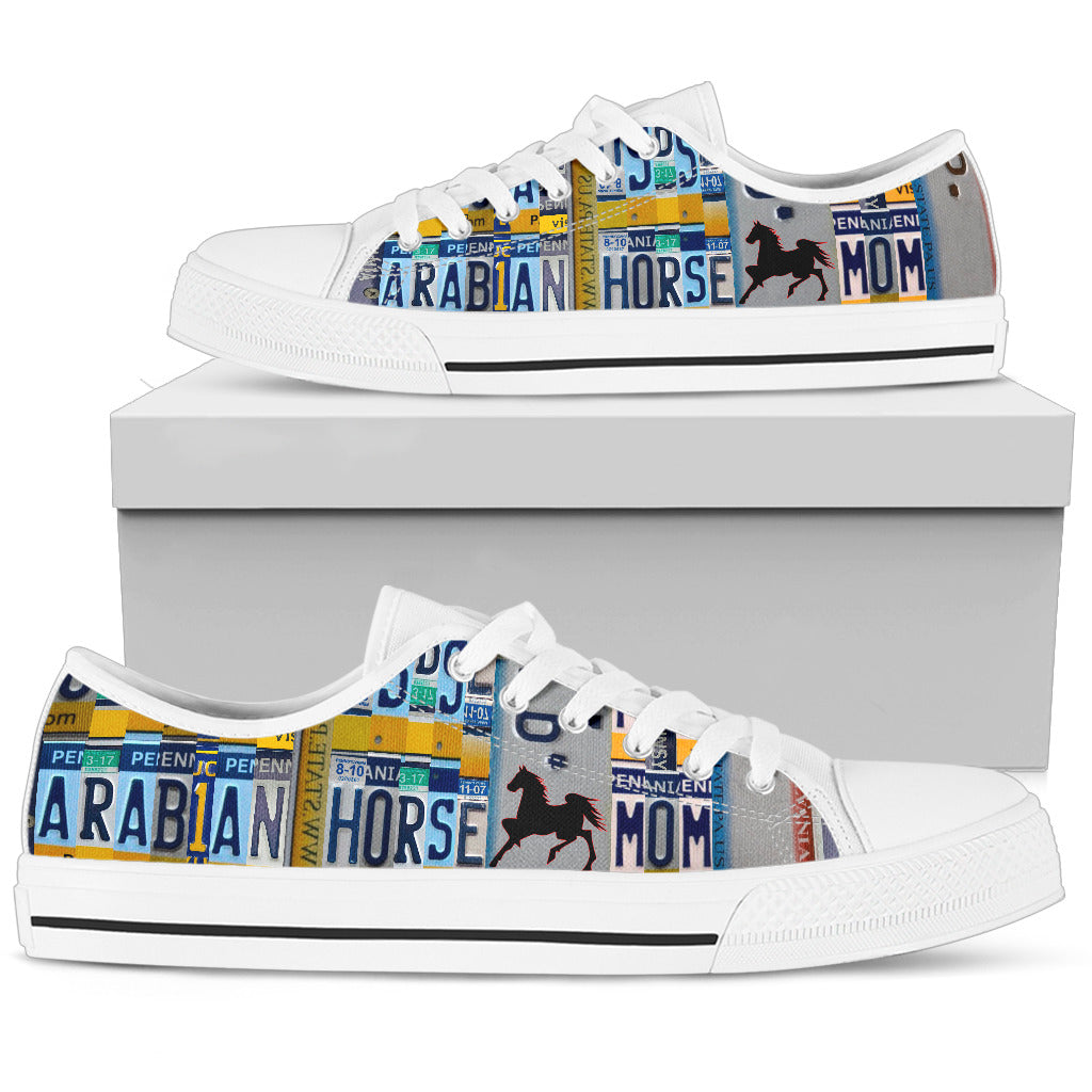 Women's Low Top Canvas Shoes For Arabian horse Mom