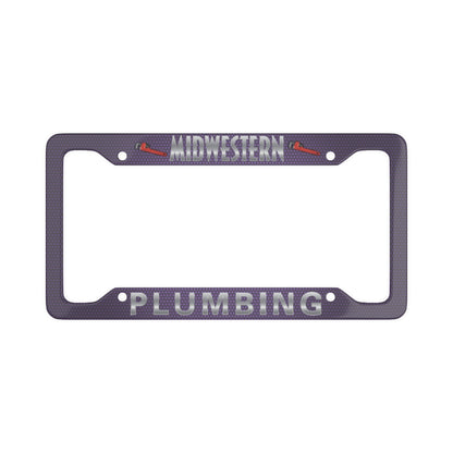 Midwestern Plumbing Light Purple License Plate Frame