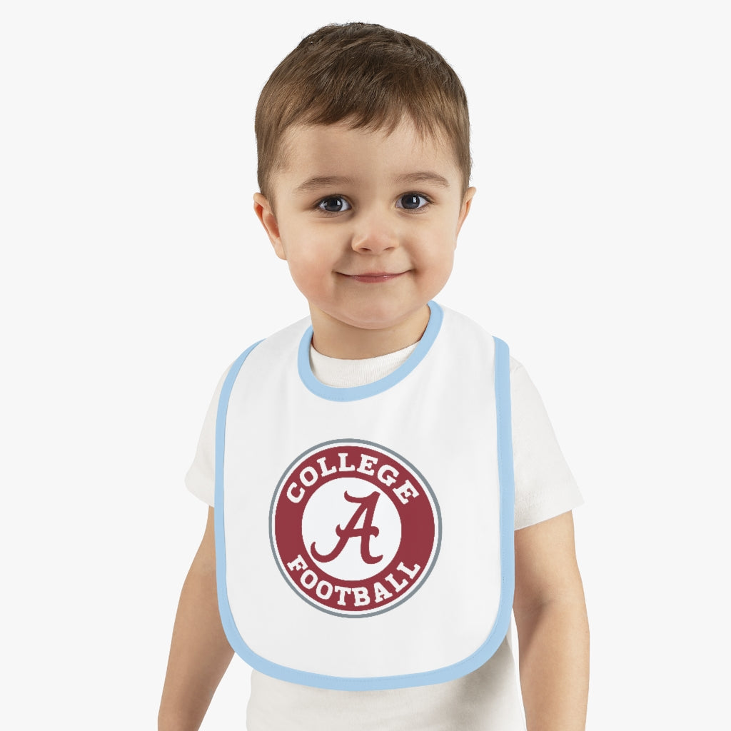 Alabama (Football) Baby Contrast Trim Jersey Bib
