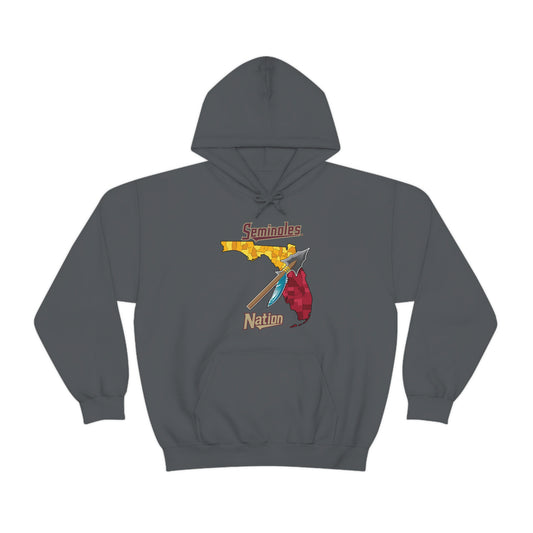 Seminoles Nation Front Side Only Heavy Blend™ Hooded Sweatshirt