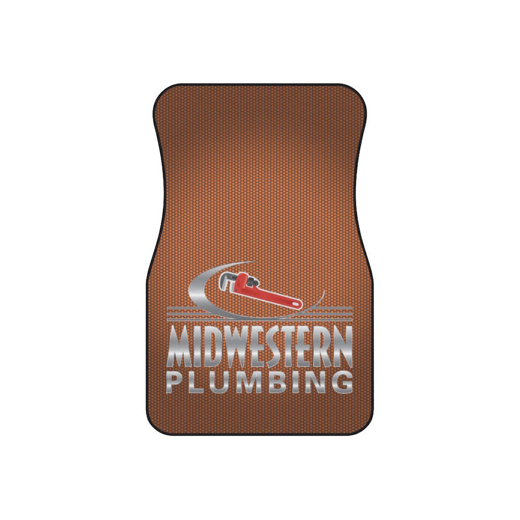 Midwestern Pluming Yellow Car Mats (2x Front)
