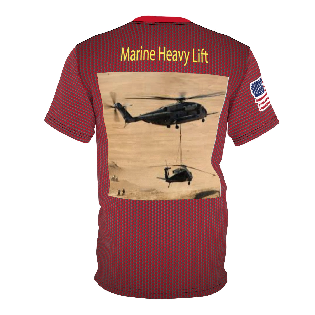 Camisa premium roja oscura HMH-465 de levantamiento pesado