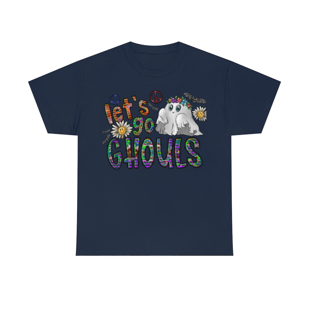 Halloween, Let's Go Ghouls Unisex Heavy Cotton Tee