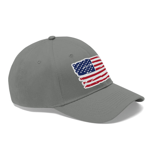 American Flag Twill Hat