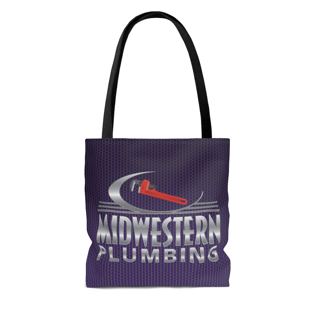 Midwestern Plumbing Purple Tote Bag