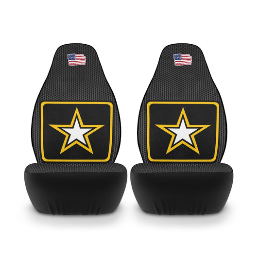 U.S. Army (logo 2) Black Polyester Car Seat Covers