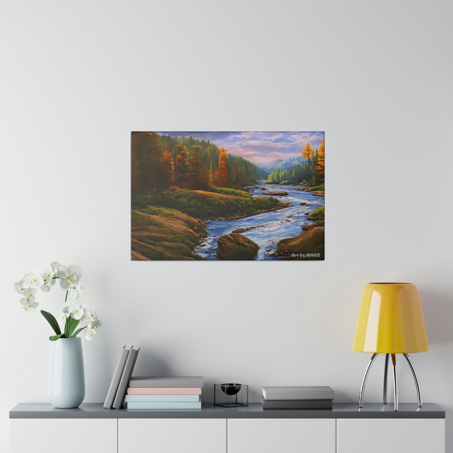 American Nature Streams 2 - 24"x16" Matte Canvas, Stretched, 0.75"