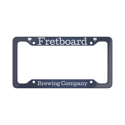 Fretboard Brewery Green License Plate Frame