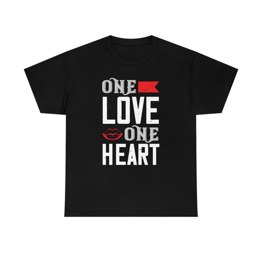 One Love, One Heart Cotton Tee