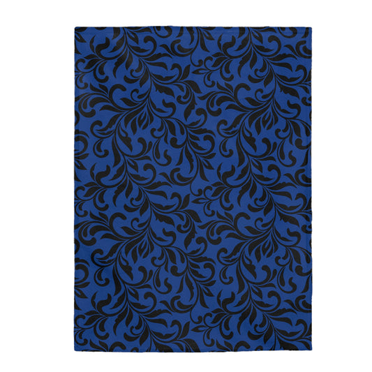 Dark Blue Velveteen Plush Blanket