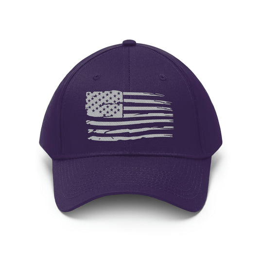 GMBBQ American Flag Twill Hat - Off White