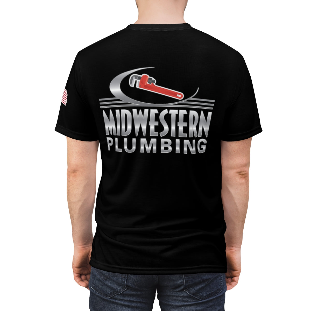Camisa de trabajo premium negra de Midwestern Plumbing