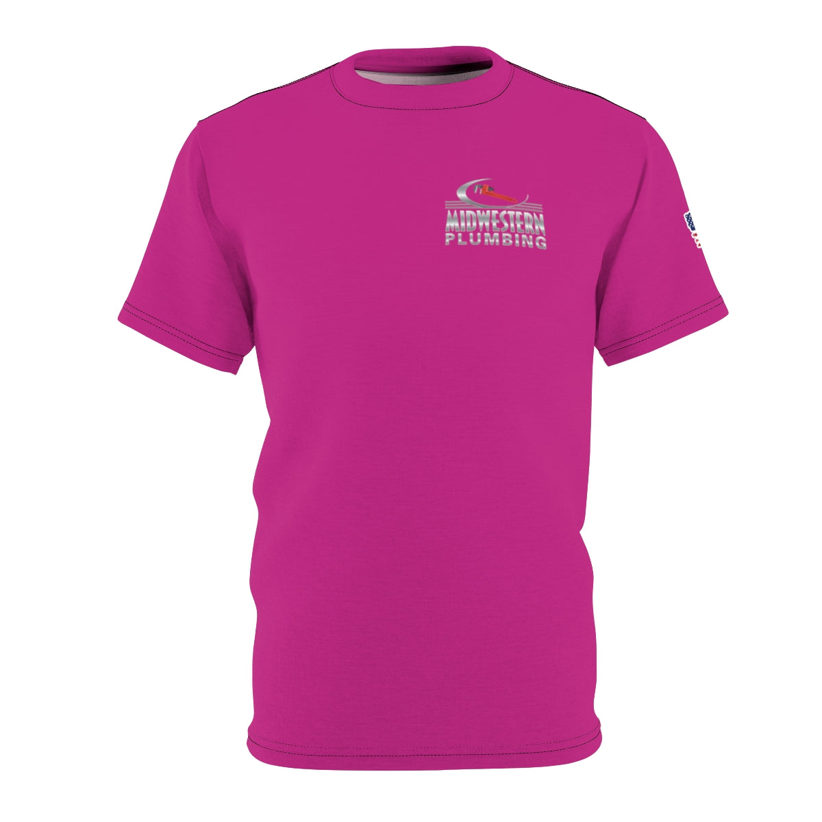 Camisa de trabajo premium rosa de Midwestern Plumbing