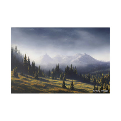 American Mountains 2 - 24"x16" Matte Canvas, Stretched, 0.75"